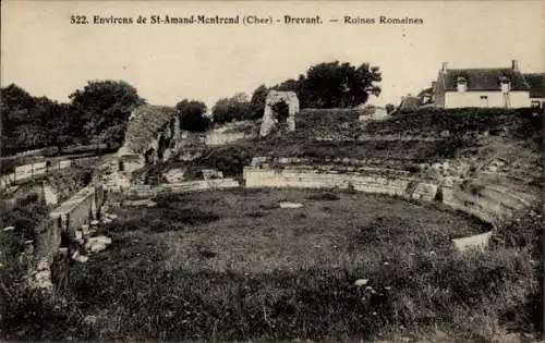 Ak Saint Amand Montrond Cher, Drevant, Ruines Romaines