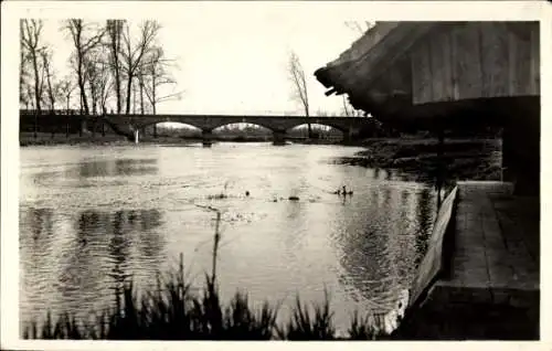 Ak Brinon sur Sauldre Cher, Le Lavoir, le Pont