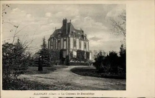 Ak Allogny Cher, Le Chateau de Beauchene