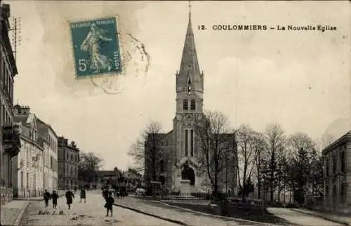 Ak Coulommiers Seine et Marne, La Nouvelle Eglise