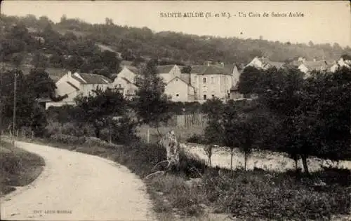 Ak Sainte Aulde Seine et Marne, Un Coin de Sainte Aulde