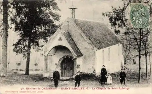 Ak Saint Augustin Seine et Marne, La Chapelle de Saint-Aubierge