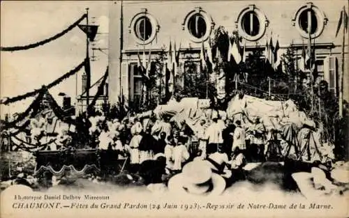 Ak Chaumont Haute Marne, Fetes du Grand Pardon, Reposoir de Notre-Dame de la Marne