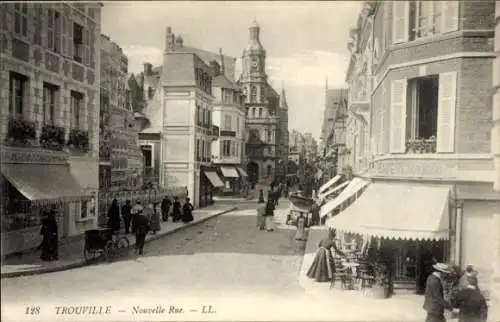 Ak Trouville Calvados, Nouvelle Rue