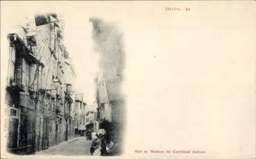 Ak Brive la Gaillarde Corrèze, Rue und House of Cardinal Dubois