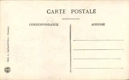 Ak Miserey Doubs, Les 3 Ponts et tunnel d'Ecole