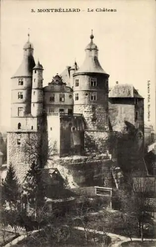 Ak Montbéliard Doubs, Schloss