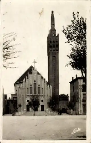 Ak Romans sur Isère Drôme, Notre-Dame de Lourdes