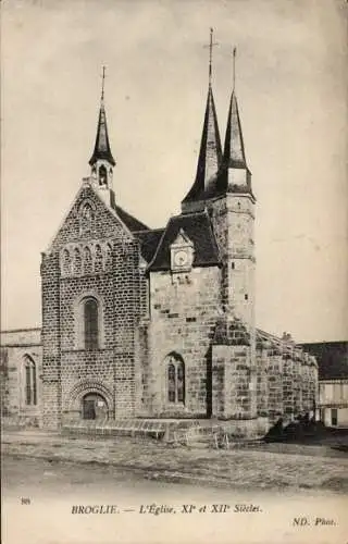 Ak Broglie Eure, Kirche