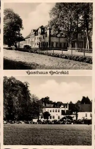 Ak Grünfeld Waldenburg in Sachsen, Gasthaus Grünfeld