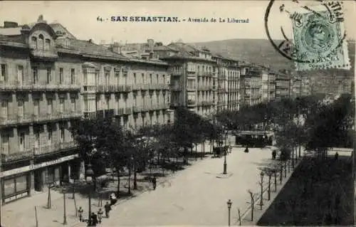 Ak Donostia San Sebastián Baskenland, Avenida de la Libertad