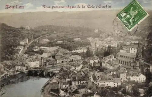 Ak Bouillon Wallonie Luxembourg, Panorama der Côte d’Auclin