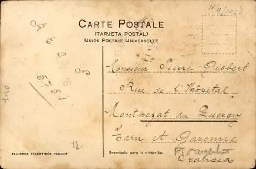 Ak Rosario Argentinien, Cargando trigo