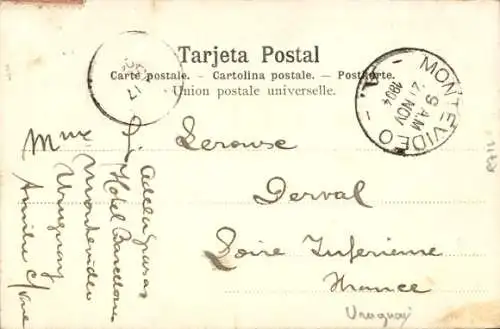 Ak Montevideo Uruguay, Los Pocitos