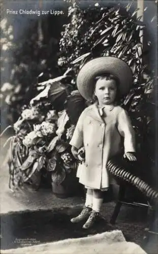 Ak Prinz Chlodwig zur Lippe, Kinderportrait