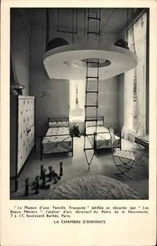 Ak Kinderzimmer, Spielzeuge, Leiter, Ausstellung 1937