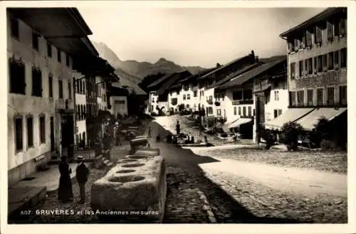 Ak Gruyères Kanton Freiburg Schweiz, Alte Massnahmen