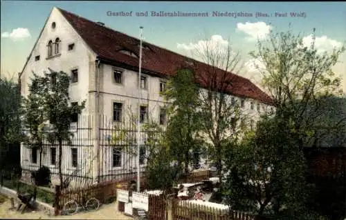 Ak Niederjahn Käbschütztal Sachsen, Gasthof, Balletablissement