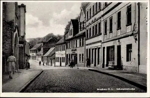 Ak Bad Muskau in der Oberlausitz, Schmelzstraße