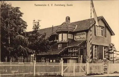 Ak Dornburg an der Saale Thüringen, Gaststätte zur Turnhalle, Turnverein