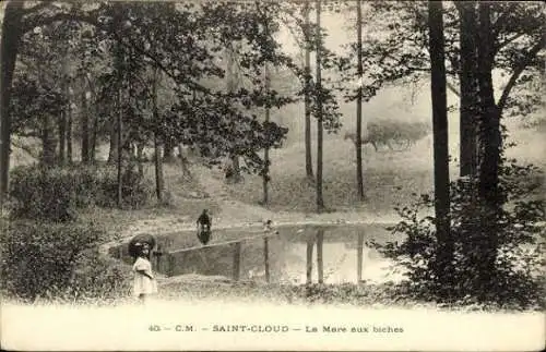 Set von 86 Ak Saint Cloud Hauts de Seine