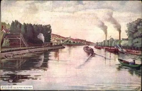 Set von 64 Ak Saint Cloud Hauts de Seine