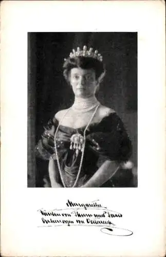 Ak Erzherzogin Margarete, Fürstin Margarete von Thurn und Taxis, Portrait