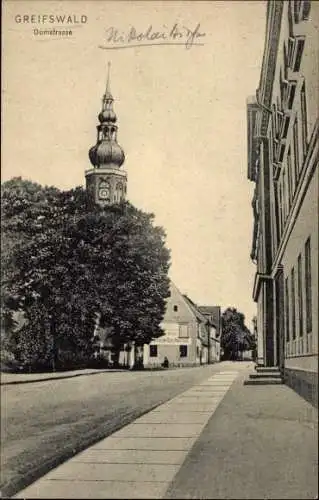 Ak Hansestadt Greifswald, Domstraße