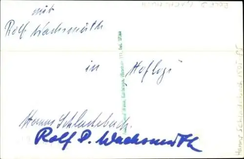 Ak Schauspieler Hans Schadebach, Rolf D. Wachsmuth, Filmszene