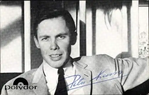 Ak Sänger und Schauspieler Peter Kraus, Portrait, Polydor, Autogramm