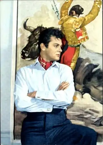 Ak Schauspieler Tony Curtis, Portrait, Stier, Torero