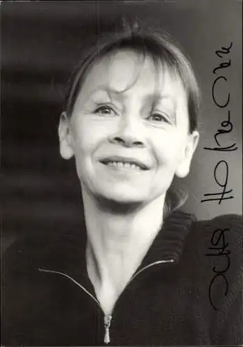 Ak Schauspielerin Jutta Hoffmann, Portrait, Autogramm