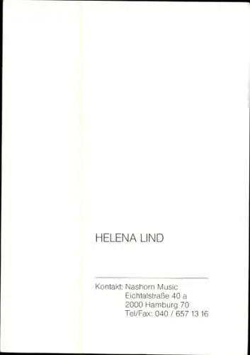 Ak Schauspielerin Helena Lind, Portrait, Autogramm