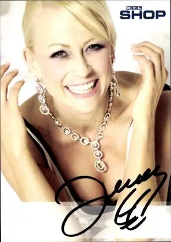 Ak Schauspielerin Jenny Elvers, Portrait, Autogramm, RTL Shop