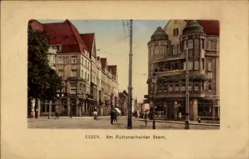 Ak Rüttenscheid Essen im Ruhrgebiet, Am Rüttenscheider Stern