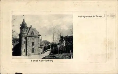 Präge Passepartout Ak Rellinghausen Essen im Ruhrgebiet, Schloss Schellenberg