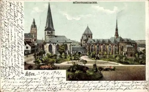 Ak Essen im Ruhrgebiet, Münsterkirche