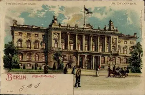 Haltgegendaslicht Litho Berlin Mitte, Abgeordnetenhaus, Meteor 560