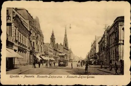 Ak Novi Sad Újvidék Neusatz Serbien, Kossuth-Lajos-Gasse