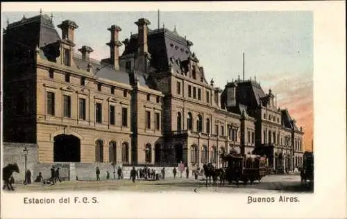 Ak Buenos Aires Argentinien, Bahnhof