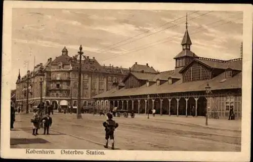 Ak København Kopenhagen Dänemark, Osterbro-Station