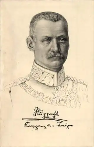 Künstler Ak Kronprinz Rupprecht von Bayern, Portrait