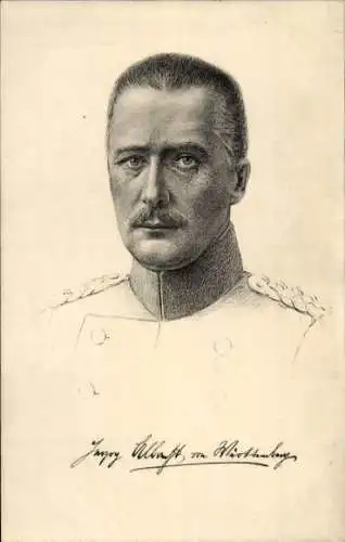 Ak Herzog Albrecht von Württemberg, Portrait