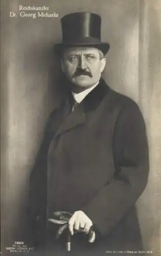 Ak Reichskanzler Dr. Georg Michaelis, Portrait