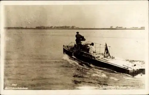 Foto Ak Deutsches Schnellboot, U-Boots-Jäger