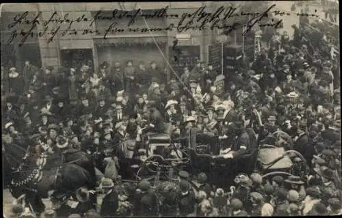 Ak Dresden Altstadt, Karneval 1912, Festzug, Grunaer Straße