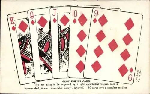 Ak Kartenspiel, Spielkarten, Wahrsagen, Gentlemens Card