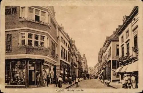 Ak Bad Cleve Kleve am Niederrhein, Große Straße, Geschäft Rosenberg