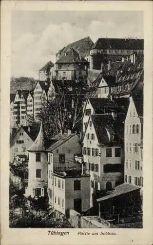 Ak Tübingen am Neckar, Teilansicht der Stadt, Schloss