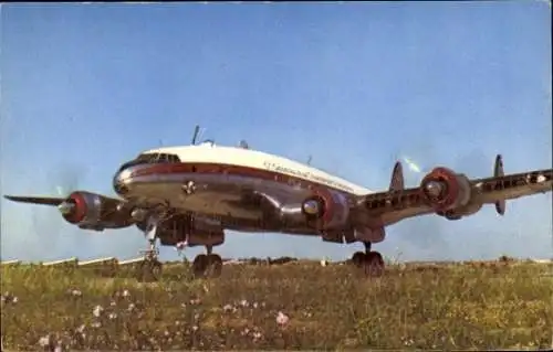 Ak Algerisches Passagierflugzeug, Lockheed Constellation, Cie Air Algerie